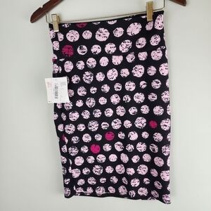 Lularoe Cassie Pencil Skirt Polka Dot Stretch Size Extra Small